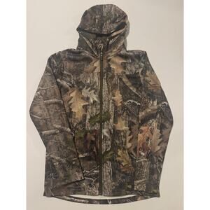 RedHead Camo Jacket Mens XL Fleece Lined Hooded Hunting Full Zip